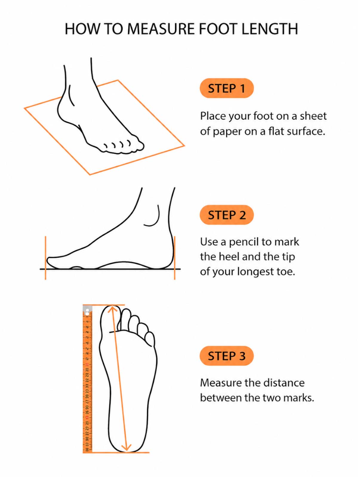 Foot measurement guide