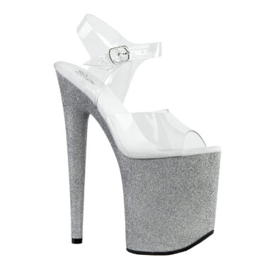 LUNA Clear Silver Glitter