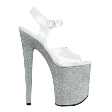 LUNA Clear Silver Glitter