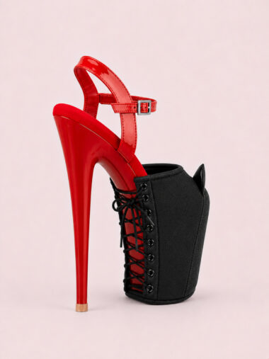 Morandi Kitty Heel Protectors, Black