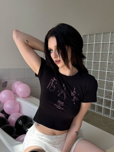 T-shirt “DANCER GIRLS”, black