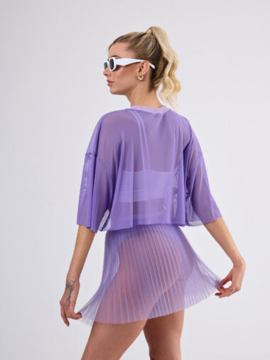 “Status Martina” Pleated Skirt, Lavender